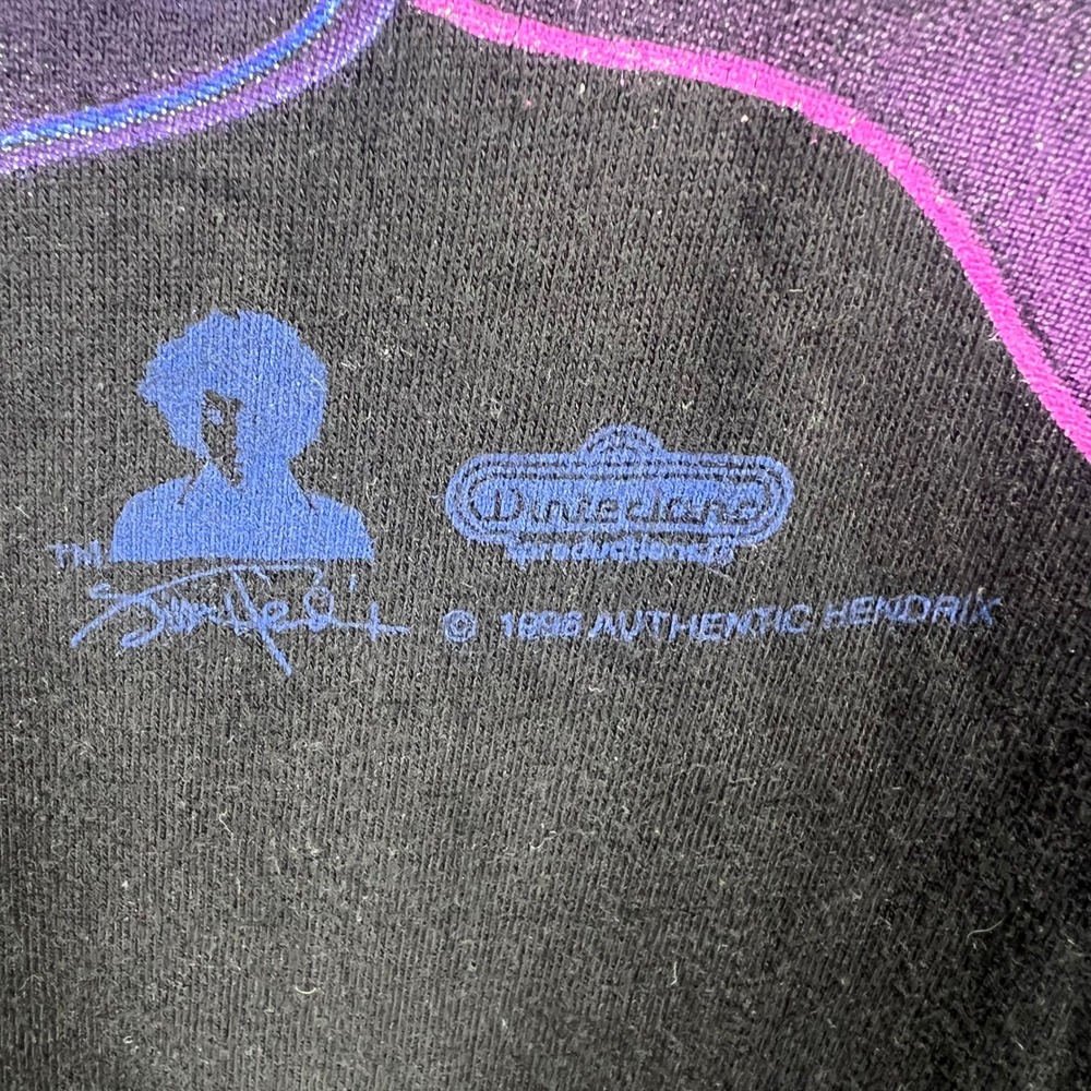 Vintage Jimi Hendrix T Shirt Mens XL Black 90s Winterland Voodoo Chile 1996 EUC - Picture 3 of 7
